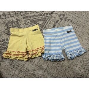 Matilda Jane Girls Shorts Size 6 Multi Colors Ruffles Lot of 2